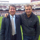 ottobre 2007 - Buenos Aires - Luca e Nestor Sivori sul Campo Monumental del River Plate