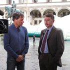 maggio 2010 - Firenze - Uno Mattina - Luca intervista Carlo Montalbetti, direttore di Comieco