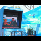 luglio 2009 - Roma - Mondiali di Nuoto - Luca intervistato al TG del Village