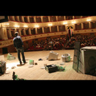 27 ottobre 2010 - Teatro Gentile - Fabriano - Clean Up, Luca parla ai ragazzi della raccolta dei RAEE